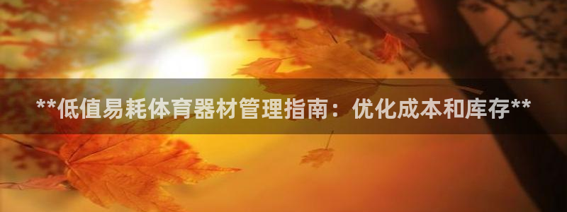 星欧娱乐平台怎么样啊可靠吗：**低值易耗体育器材管理