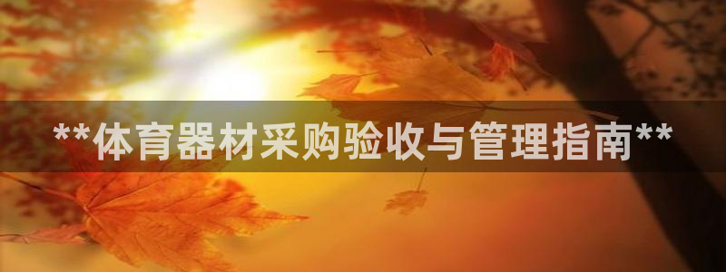 星欧娱乐是什么品牌：**体育器材采购验收与管理指南**